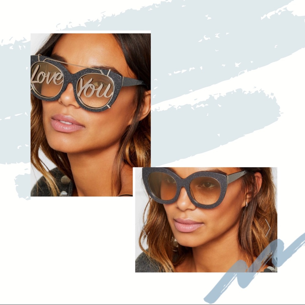 Limited Alice Olivia LOVE YOU WALKER Sunglasses